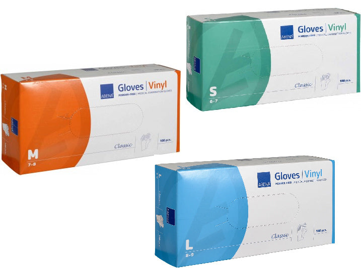 Abena Vinyl Handschoenen Ongepoederd Transparant (100 Stuks)
