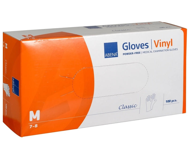 Abena Vinyl Handschoenen Ongepoederd Transparant (100 Stuks)