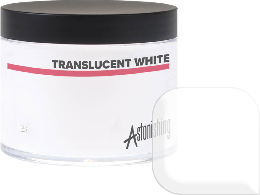 Astonishing Acrylic Powder Acrylpoeder Translucent White