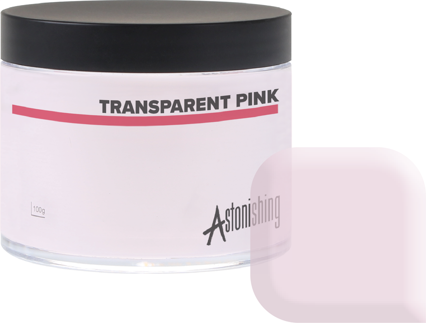 Astonishing Acrylic Powder Acrylpoeder Transparant Pink