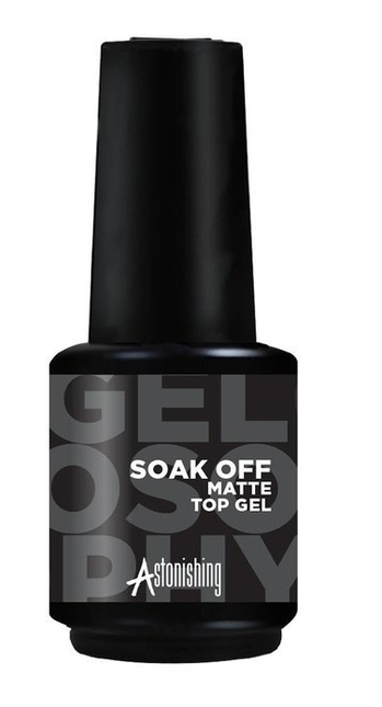 Astonishing Gelosophy Soak Off Matte Top Gel (zonder plaklaag)