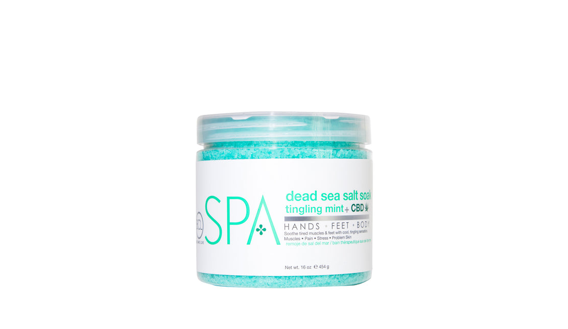 BCL SPA Tingling Mint + CBD Dead Sea Salt Soak