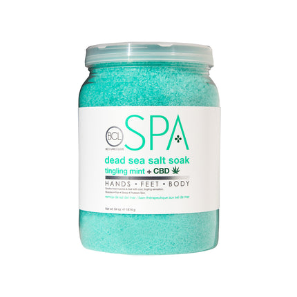 BCL SPA Tingling Mint + CBD Dead Sea Salt Soak