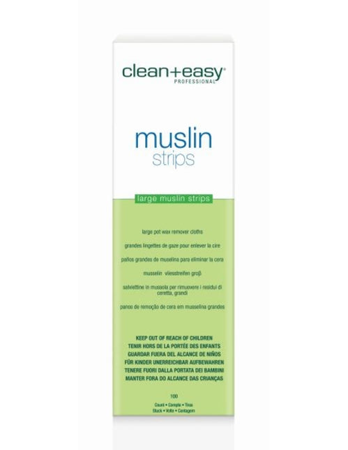 Clean And Easy Harsstrips Large Katoen (100 Stuks)