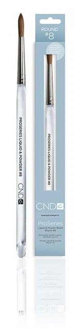CND CND Pro Series Liquid & Powder Penseel Round #8