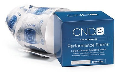 CND Nagel Sjabloon Performance Forms Silver (300 Stuks)