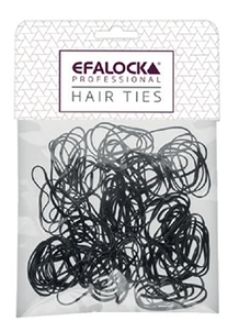 Efalock Rasta Elastiekjes Zwart (100 Stuks)