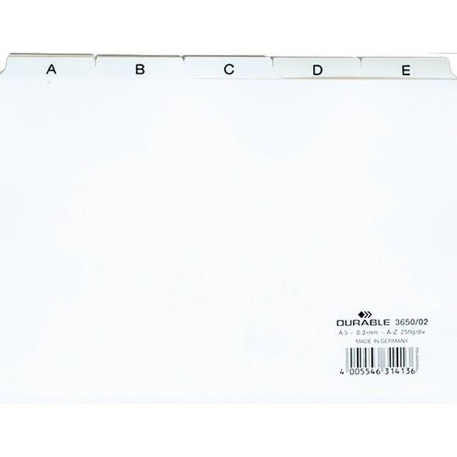 Efalock Register voor Klantenkaarten A-Z