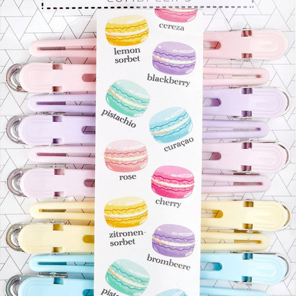 Efalock Verdeelklemmen Macarons Combi Clips (12 Stuks)