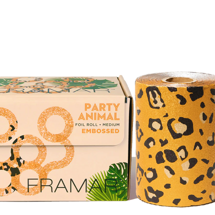Framar Folie Party Animal Embossed op Rol (12,7cm x 100,58m)