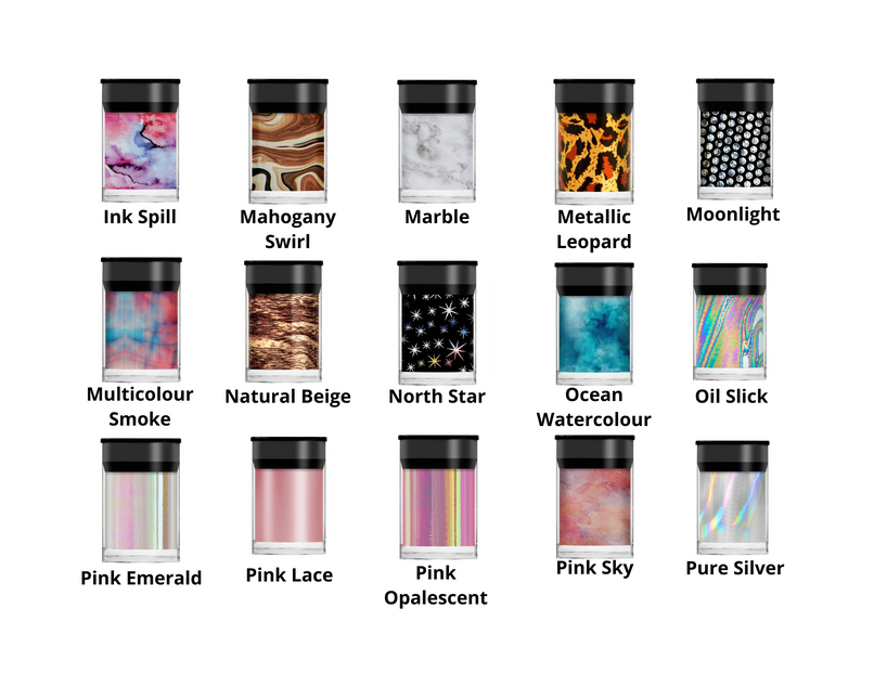 Lecenté Nail Foils - Nail Art Nagel Folie (1,5m)
