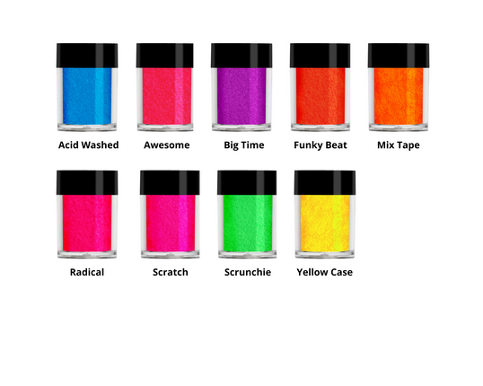 Lecenté Nail Shadows Neon - Nail Art Poeder