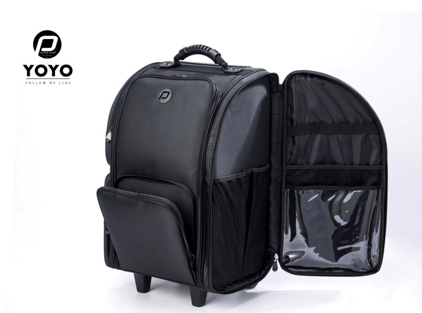 Megapoint Megapoint PClinic Pedicure/Visagie Koffer Nylon Zwart Trolley Luxe + Wieltjes