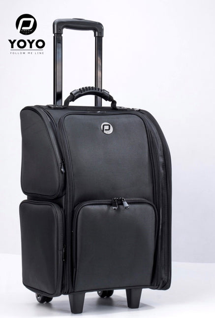 Megapoint Megapoint PClinic Pedicure/Visagie Koffer Nylon Zwart Trolley Luxe + Wieltjes