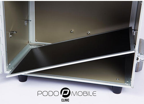 Megapoint Megapoint Pedicuremotor Koffer PodoMobile Maxi op Wieltjes Zwart