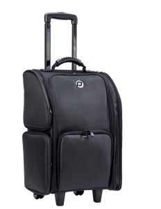 Megapoint PClinic Pedicure/Visagie Koffer Nylon Zwart Trolley Luxe + Wieltjes