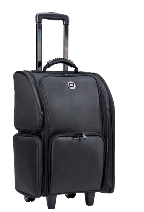 Megapoint PClinic Pedicure/Visagie Koffer Nylon Zwart Trolley Luxe + Wieltjes