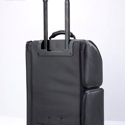 Megapoint PClinic Pedicure/Visagie Koffer Nylon Zwart Trolley Luxe + Wieltjes