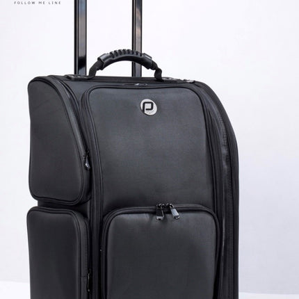 Megapoint PClinic Pedicure/Visagie Koffer Nylon Zwart Trolley Luxe + Wieltjes