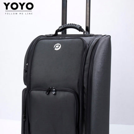 Megapoint PClinic Pedicure/Visagie Koffer Nylon Zwart Trolley Luxe + Wieltjes