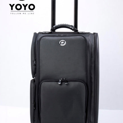 Megapoint PClinic Pedicure/Visagie Koffer Nylon Zwart Trolley Luxe + Wieltjes