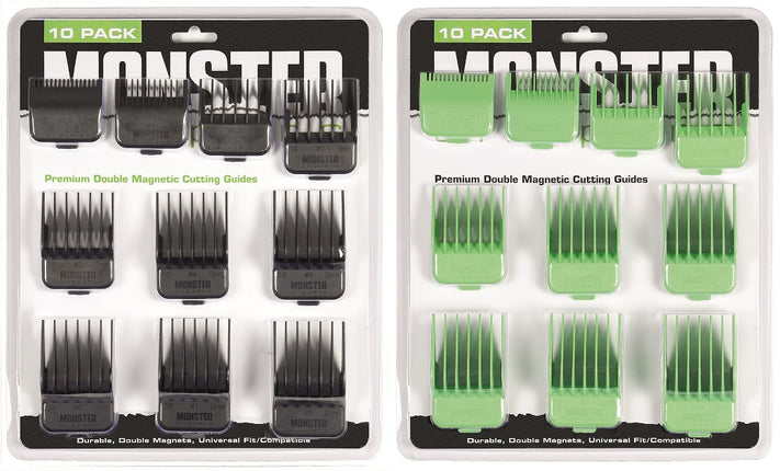 Monster Clippers PREMIUM Dubbel Magnetische Opzetkammen (10 stuks)