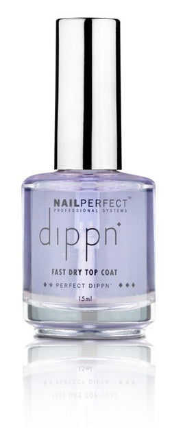 Nailperfect Dippn Fast Air Dry Top Coat Hoogglans (15ml)