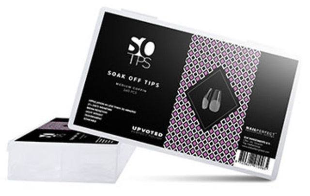 Nailperfect UPVOTED Nageltips Soak Off Tips Medium Coffin (240 Stuks)