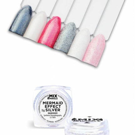 No Label Mix & Mingle Nagelpoeder Mermaid Effect
