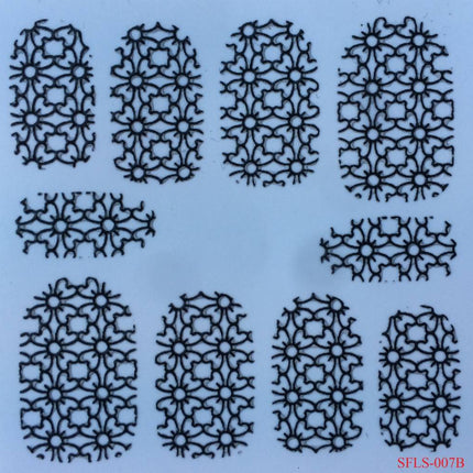 No Label Nail Art Design Sticker