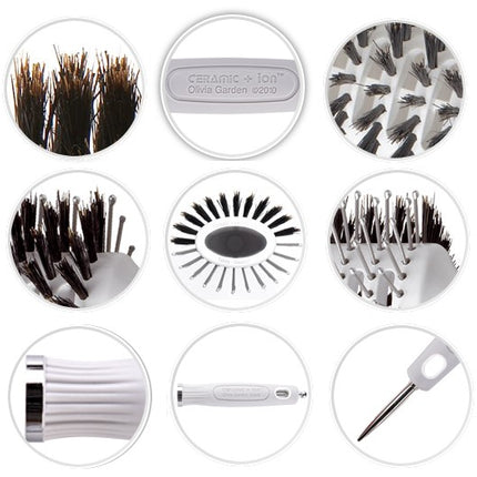 Olivia Garden Föhnborstel Ceramic + Ion Turbo Vent Oval Twin