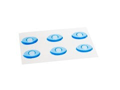 Orthofex Blauwe Siliconen Likdoorn Ringen (6 Stuks)