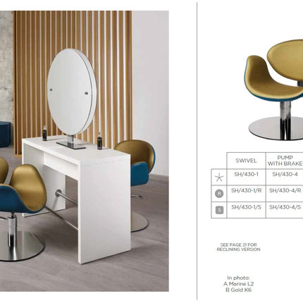 Salon Ambience Kappersstoel Amber