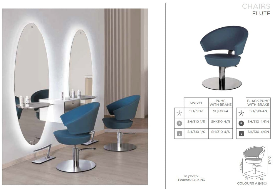 Salon Ambience Salon Ambience Kappersstoel Flute