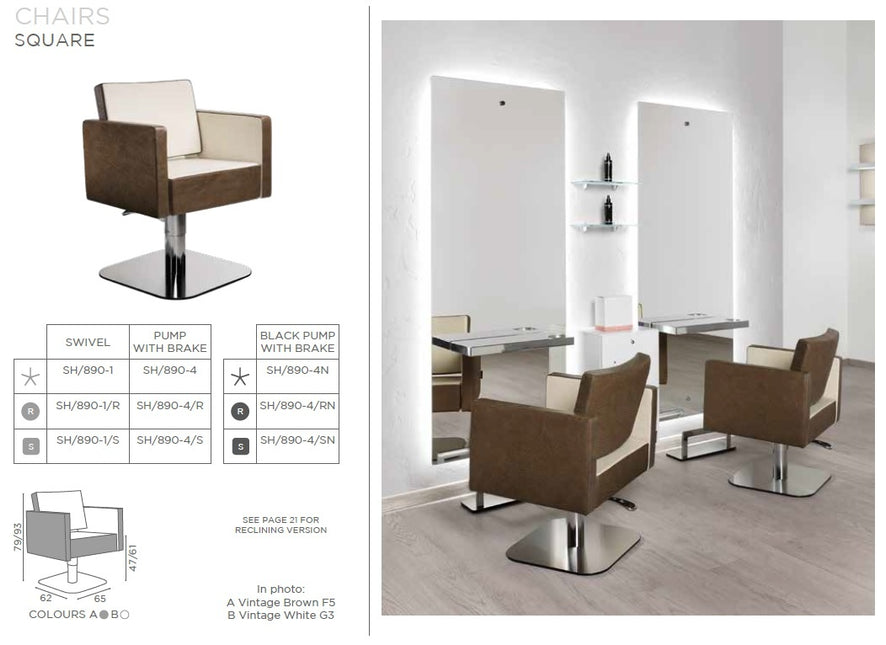 Salon Ambience Salon Ambience Kappersstoel Square