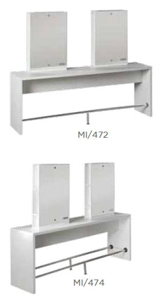 Salon Ambience Salon Ambience Kaptafel Brooklyn (Rechthoekige Spiegel)