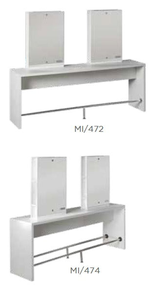 Salon Ambience Salon Ambience Kaptafel Brooklyn (Rechthoekige Spiegel)