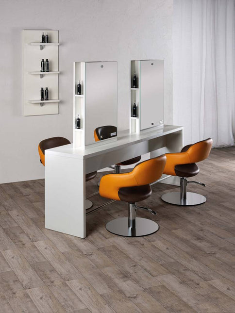 Salon Ambience Salon Ambience Kaptafel Brooklyn (Rechthoekige Spiegel)