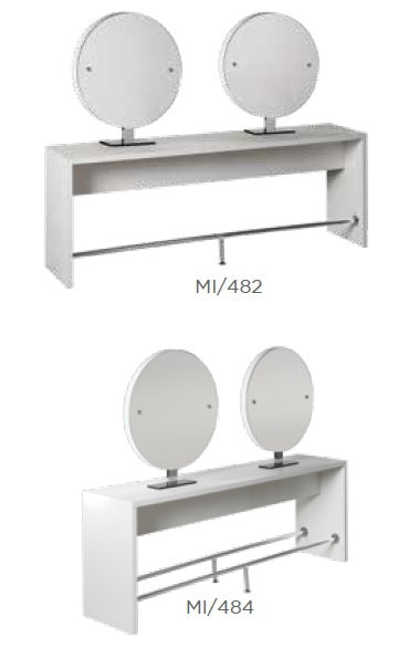 Salon Ambience Salon Ambience Kaptafel Brooklyn (Ronde Spiegel)