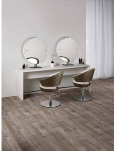 Salon Ambience Salon Ambience Kaptafel Brooklyn (Ronde Spiegel)