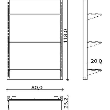 Salon Ambience Wand Productdisplay On The Wall
