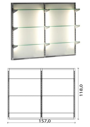 Salon Ambience Wand Productdisplay On The Wall