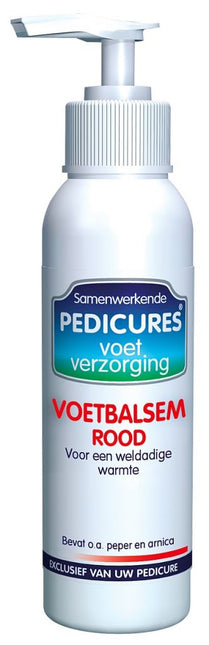 Samenwerkende Pedicures Samenwerkende Pedicures Voetbalsem Rood - gebruik bij koude voeten