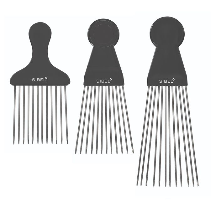 Sibel Afro Kam Metalen Vork Haarkam