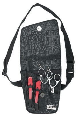 Sibel Holster Trio Zwart (voor 3 Scharen)