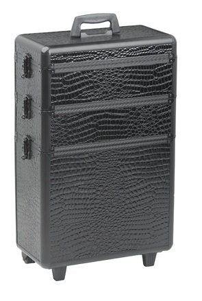 Sibel Koffer Modular Zwart Met 3 Opbergniveaus