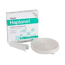 Van Heek Medical Haplanet Tubular Toe Bandage 100% Viscose HAP401 Teenverband