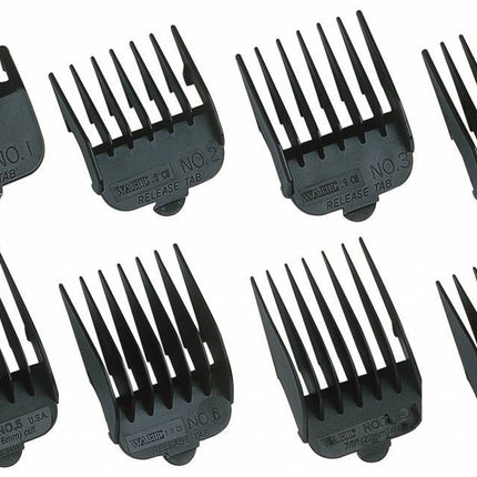 Wahl Opzetkammen Set Plastic Zwart (8 Stuks)