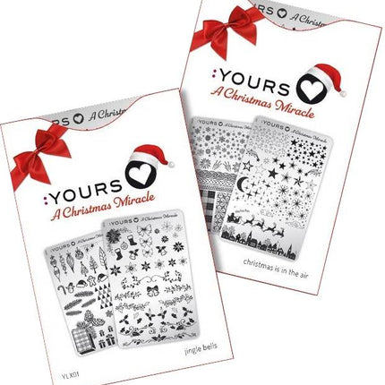 Yours Cosmetics Loves A Christmas Miracle Stempelplaten (Dubbelzijdig) Kerst 2018 Collectie