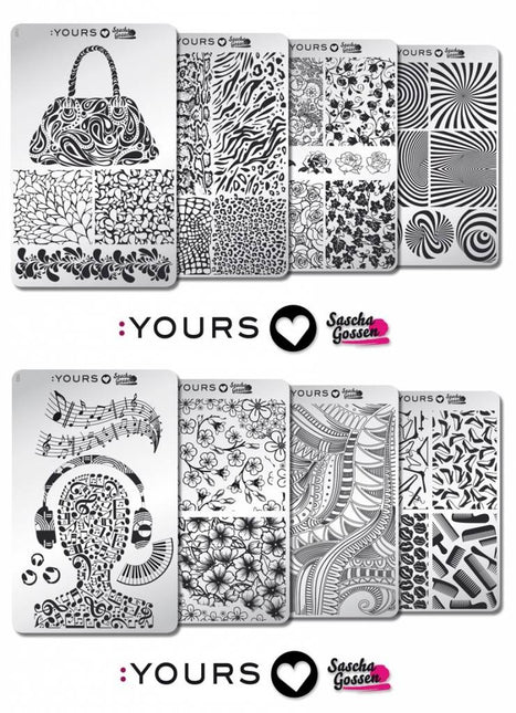 Yours Cosmetics Loves Sascha Gossen Stempelplaten Collectie